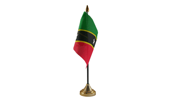 Saint Kitts and Nevis Table Flags